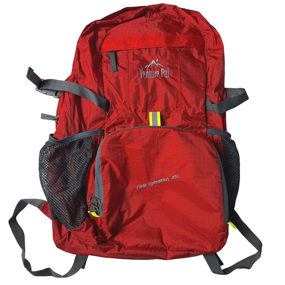 Venture Pal Backpack 35L Red Lightweight Packable Travel‎ Hiking Camping Outdoor